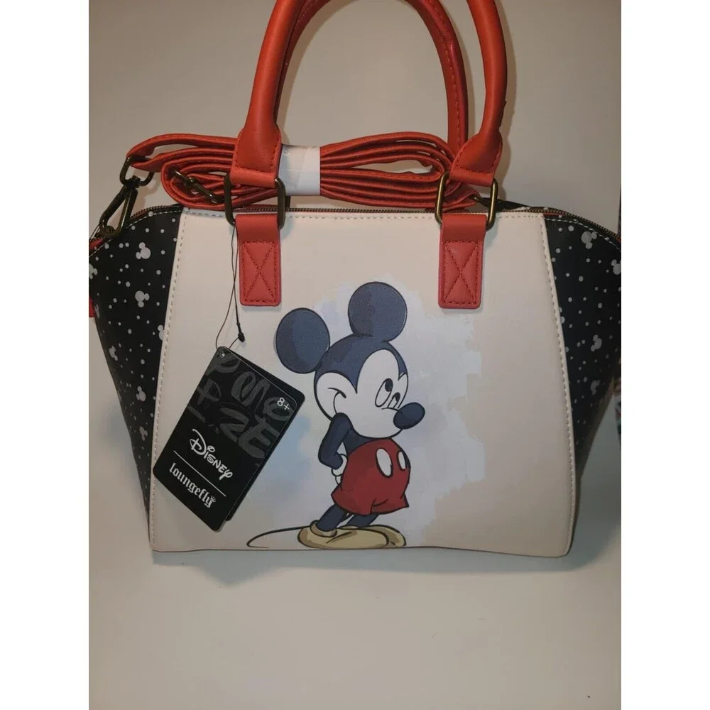 Loungefly Disney Mickey Mouse Satchel Bag NEW NWT Belt strap option included
